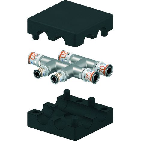 Uponor S-Press PLUS HK-X-Fitting mit Dämmbox insulated 20-16-20, 1070691 (1/3)