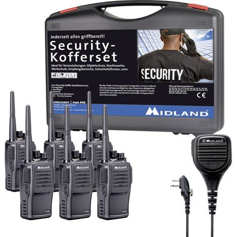 Midland G15 Pro NC PMR 6er Security inkl. MA 25-M C1127.S5 Talkie-walkie PMR jeu de 6