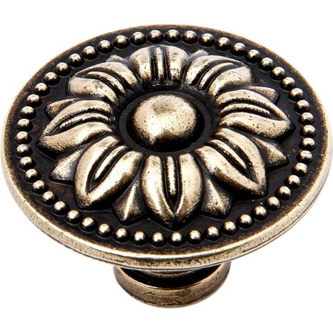 Vintage Knäufe für Türen von Möbelstücken, antikbronze, für Küchenschränke, Schränke, Kommoden Durchmesser 36mm 5 Stück (1/5)