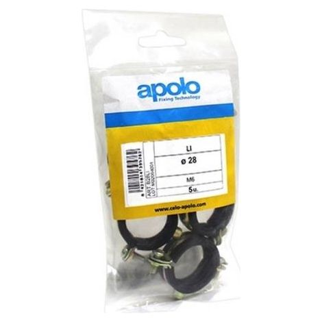 CELO bolsa 5 uds. abrazadera li m6 ø 42 b42li apolo , Bolsa 5 Uds. Abrazadera Li M6 Ø 42 B42Li de la marca Celo. (1/3)