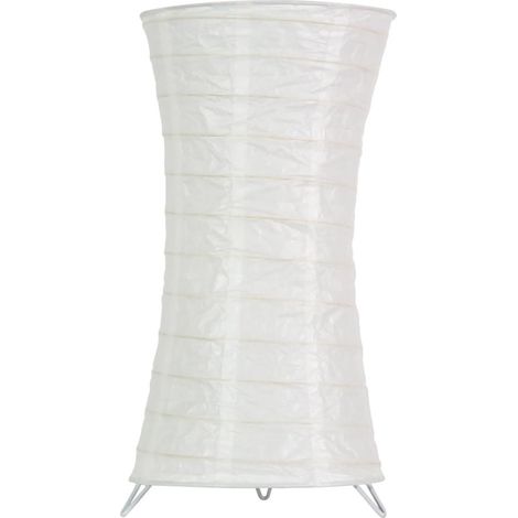 Lampe de table Candellux TAI blanche métal/papier E27