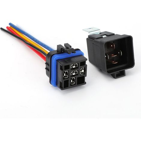 Relais de commutation automobile 12 V/24 V étanche 40 A/80 A/4 broches 5 broches normalement ouvert/normalement fermé 80 A/24 V - 5 broches [Un jeu] Relais étanche 80 A/80 A/24 V 5 broches (1/4)