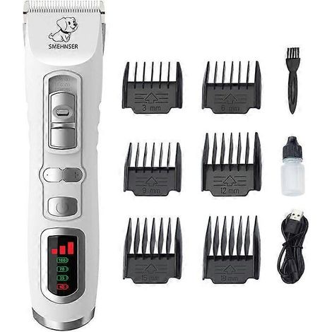 Tondeuse professionnelle pour chiens avec écran LCD, tondeuse pour chiens à poils longs et épais, Cor (1/5)