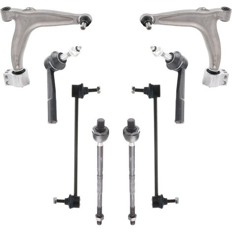 KIT BRACCIO OSCILLANTE 8 PEZZI COMPATIBILE CON OPEL VECTRA C GTS (Z02) 2.2 DTI 16V (F68) / Kit Sospensione Completo OE/OEM / Bracci Oscillanti + Testine Sterzo / Sostituzione Diretta OEM