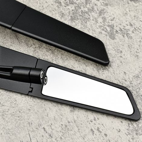 Motorcycle modification parts: rearview mirror, invisible wing mirror, adjustable rearview mirror, universal for motorcycles and street bikes. (1/4)