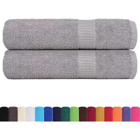 Essuie-mains FROGN 2 pcs gris 50x100 cm 360 g/m²