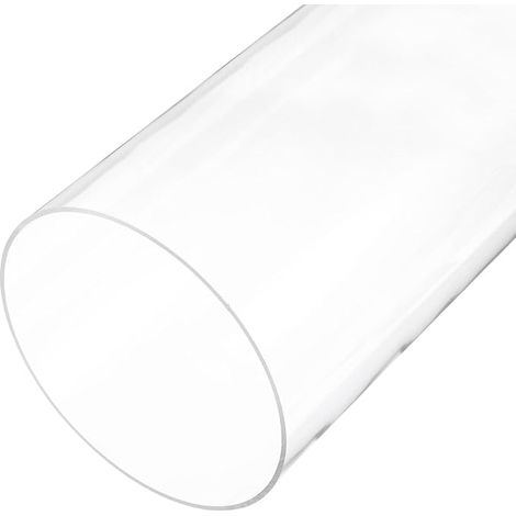 Tube En Plastique Rigide Transparent 175mm x 180mm(7" x 7 1/16") Tube En Acrylique Rond Tube En Polycarbonate, [pour Plomberie, Hydraulique, Aquarium, DIY] (1/5)