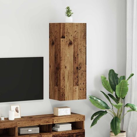 vidaXL Mobile TV da parete Legno vecchio 40,5 x 30 x 102 cm