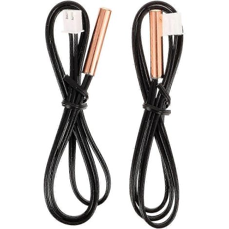 Lot de 2 sondes de température pour climatiseur, accessoire pour climatiseur, sondes à thermistance (tête en cuivre 10K) fg2025031701960 (1/4)