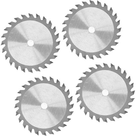 4 Stück Sägeblätter, 3000 U/min, 85 mm, 24 Zähne, Hartmetall-Kreissägeblatt für Holz und Kunststoff, Schnitttiefe 10 mm / 0,4 Zoll (1/5)