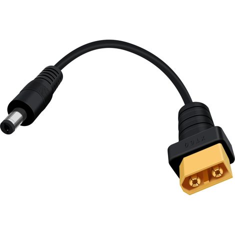 XT60 vers DC 5.5x25mm Connecteur DC vers XT60 Câble D'adaptateur pour ts100, Chargement de la Batterie Solaire (XT60 Mâle) (1/5)