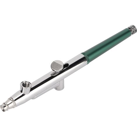 Aérographe fileté vert pour maquillage éphémère, tatouage artistique et bricolage. (1/5)