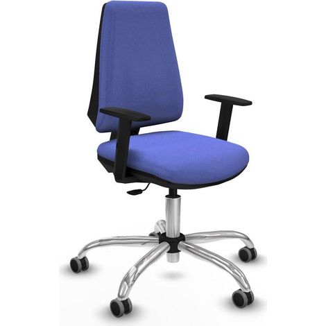 Piqueras-y-crespo Chaise de bureau bleu clair élégante (1/3)