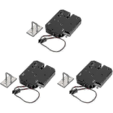 3 verrous magnétiques haute résistance (150 kg) compatibles avec les systèmes de sécurité de porte 12 V CC (1/5)