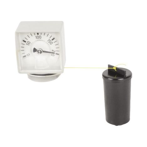 Oventrop – Jauge chauffage central mécanique pour cuve fioul – Raccordement G 1/2" – Réglage précis – Hauteur 100 à 200 cm