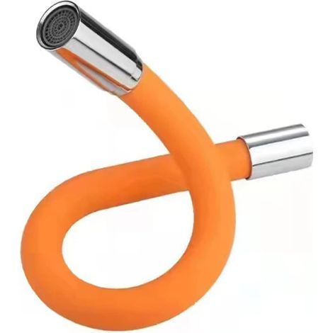 Flexible Tube de Robinet de Cuisine Tuyau de Pulvérisation d'Extension pour Robinet de Cuisine Rallonge de Robinet Anti-Éclaboussures Rotative Rallonge de Robinet à 360 Degrés (20cm) (1/5)