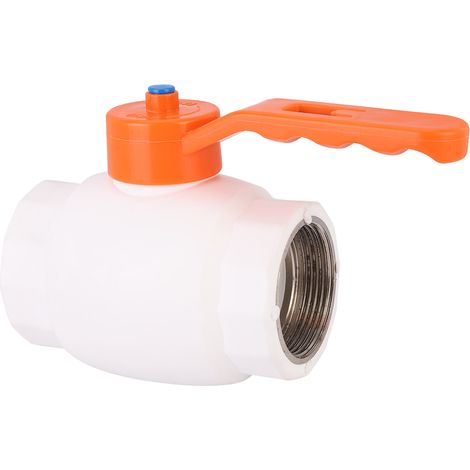 Raccord de tuyau d'eau en plastique PPR. connecteur de vanne à bille à filetage femelle 1.5 pouce (1/4)