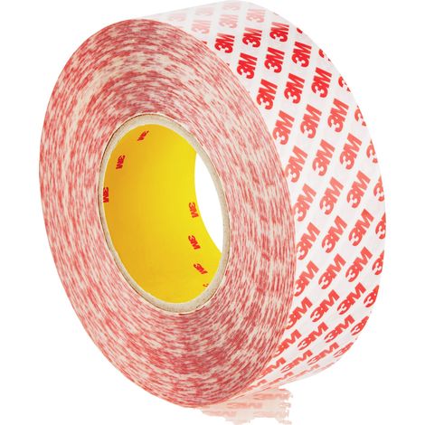 3M GPT-020F Transparentes doppelseitiges Klebeband 50mm x 50m (1/4)