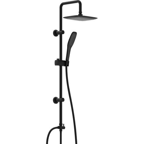 Colonne de Douche Pluie 2en1, Pommeau Anti-Calcaire, Chrome (1/5)