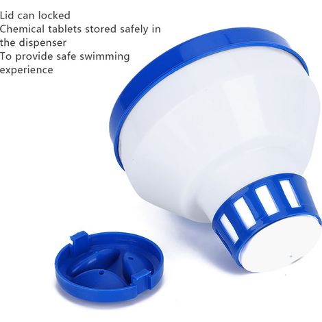 Automatischer schwimmender Chlorspender für Schwimmbäder – wasserdichtes und langlebiges Zubehör für Whirlpools (1/5)
