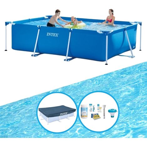 Intex Piscine Tubulaire Rectangulaire - 300x200x75 cm - 3-pièces S22349 (1/5)