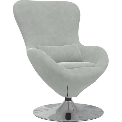 Maison Exclusive - Poltrona uovo Grigio chiaro Velluto