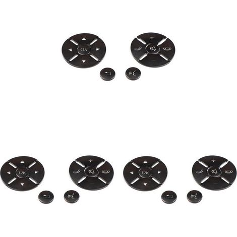 3 adesivi copri pulsanti per volante auto, compatibili con CES Grade W204 W212 W221 GLK X204 C200