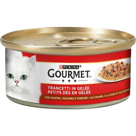 Gourmet Gatto Trancetti in Geleè Anatra e Tacchino 195 gr PURINA