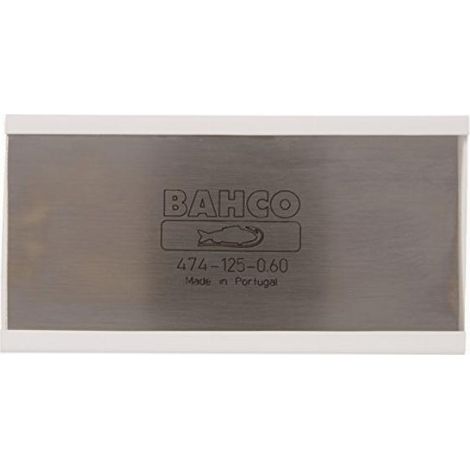 Bahco 474-125-0.60 Coltello a lama in acciaio argentato