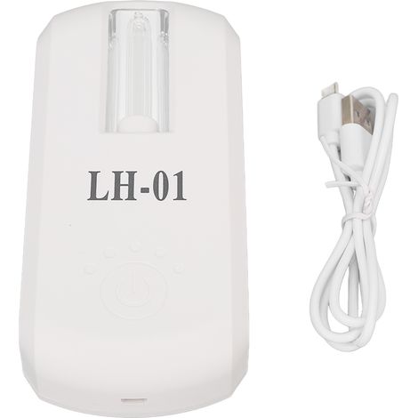 Lampe UV pour Toilette Rechargeable, Étanche, 2 Modes, Capteur LED Ozone Multifonction (1/5)