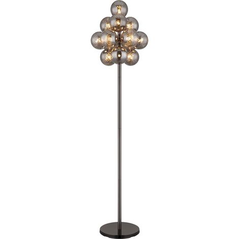 Globo - lampada da tavolo - CONOR - antracite - vetro - Ø 40cm - (1/5)