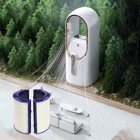 HEPA-Partikelfilter für Luftreiniger TP06, HP06, PH01, PH02, HP07, TP07, HP09, TP09 – 2 waschbare, austauschbare ABS-Filter (1/5)
