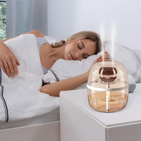 Humidificateur d'air 3L, double brumisation silencieuse, réservoir transparent pour bureau et chambre bébé (1/5)