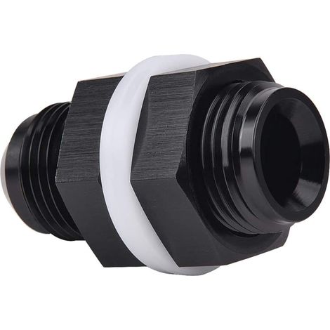 Raccord traversée de cloison 6AN à 6AN adaptateur droit carburant aluminium pièce auto (1/5)