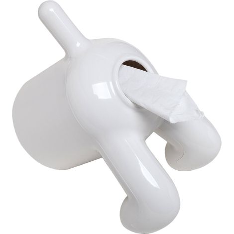 Kreativer, wandmontierter Toilettenpapierhalter ohne Bohren, neuartiges Design in Form eines Hundehinterns (1/5)
