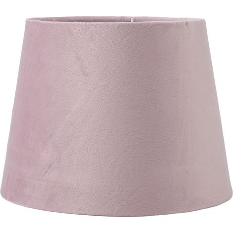 Abat-jour conique en tissu violet – Compatible avec ampoules E27 et E14, pour lampes de table et lampadaire – Diamètre supérieur 16.5cm, inférieur 21.5cm, Hauteur 16cm