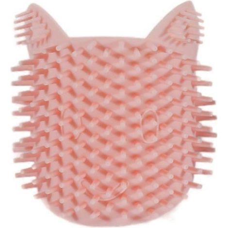 Griffoir pour chat, brosse, griffoir pour le visage, griffoir d'angle pour chat, toiletteur pour chat - Rose (1/5)