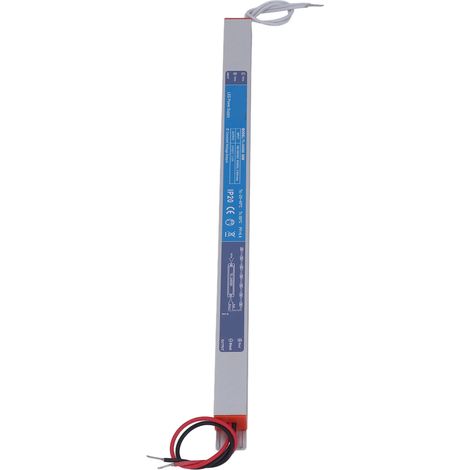 Alimentation LED 60W 24V ultra-plate, driver à découpage entrée 180-250VAC, transformateur étanche pour enseigne lumineuse intérieure, tension constante, bloc d'alimentation silencieux. (1/5)