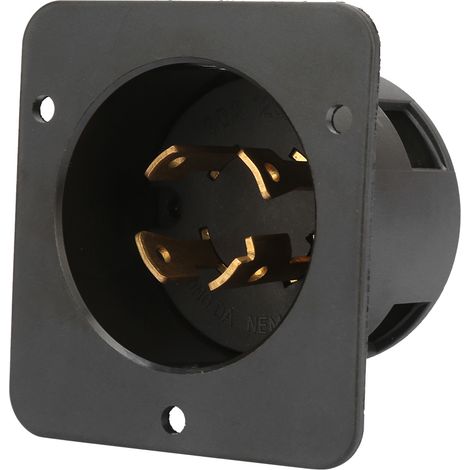 NEMA L14-30C prise mâle USA 30A 125-250V 4 broches fiche générateur industriel certifiée UL (1/5)