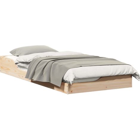 Maison Exclusive - Estructura de cama Marrón 80 x 200 cm Madera d (1/5)