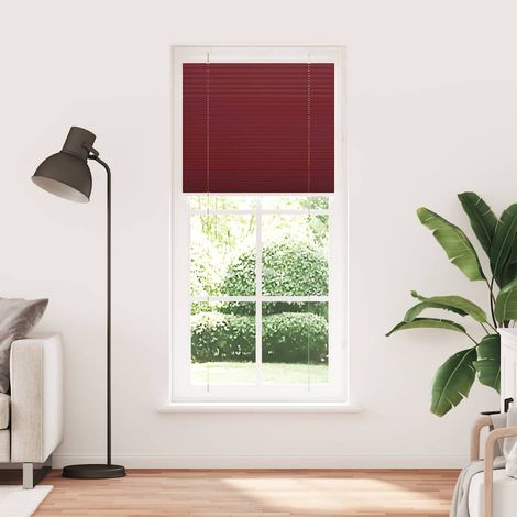 Maison Exclusive - Tenda Plissettata Bordeaux Rosso 100x200 cm Larghezza Tessuto