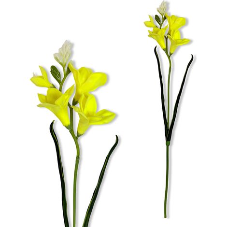 Rama - Fresia de espuma amarilla 59 cm