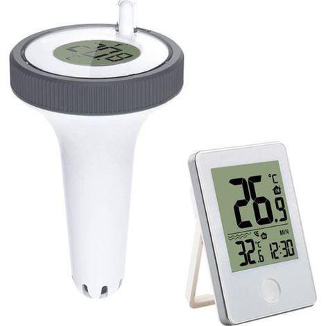 AIMOONSA Thermomètre de piscine sans fil flottant LCD - portée 60 m (1/5)