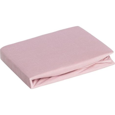 Lenzuolo con angoli in jersey rosa cipria 90x200, 1 pz. (1/5)