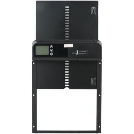 Porte automatique de poulailler avec minuterie en alliage d'aluminium IP45 affichage LED étanche -porte automatique de poulet alimenté par batterie pour la ferme (1/5)