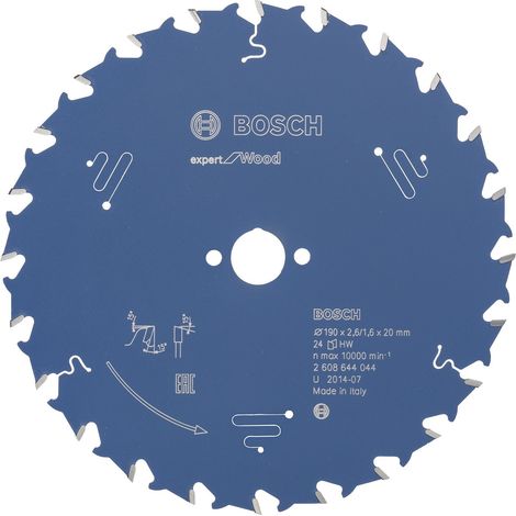 Lame de scie circulaire Expert pour bois, 190 x 20 x 2,6 mm, 24 (1/4)