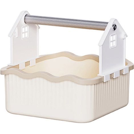 Toilettes montées sur cage à oiseaux-Gâteau de riz brun chaud (1/2)