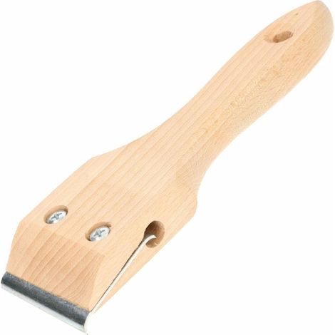 Awtools, Rasqueta de madera 60 mm, herramienta de lijado, ideal para alisar superficies de madera, diseño compacto, perfecta para carpintería y bricolaje, color metálico.