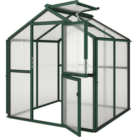 KGT Gewächshaus "Galant II", tannengrün, 4,5 m², 10 mm HKP