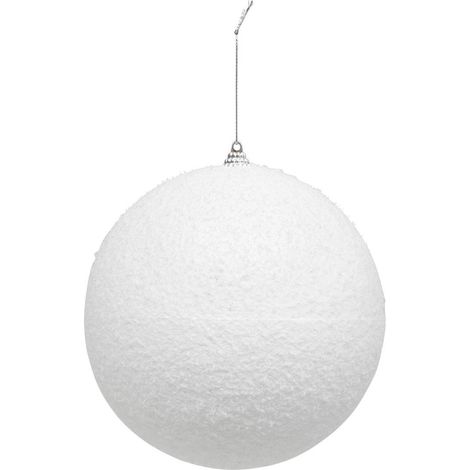 Schneekugel D.15cm Polystyrol weiß - Feeric lights & christmas